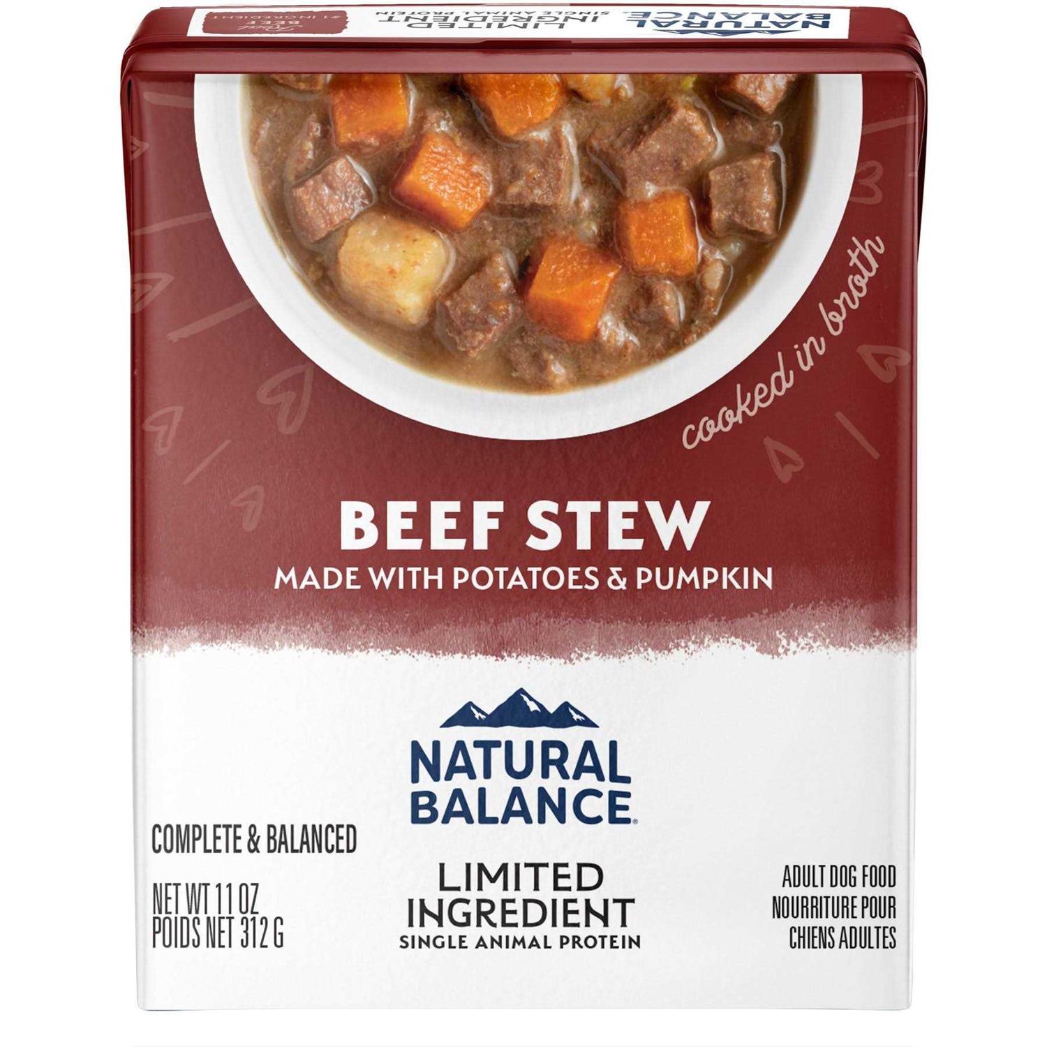 Natural Balance Limited Ingredient Stew Wet Dog Food - Pet Supplies online store