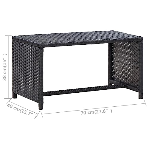Coffee Table Black 27.6