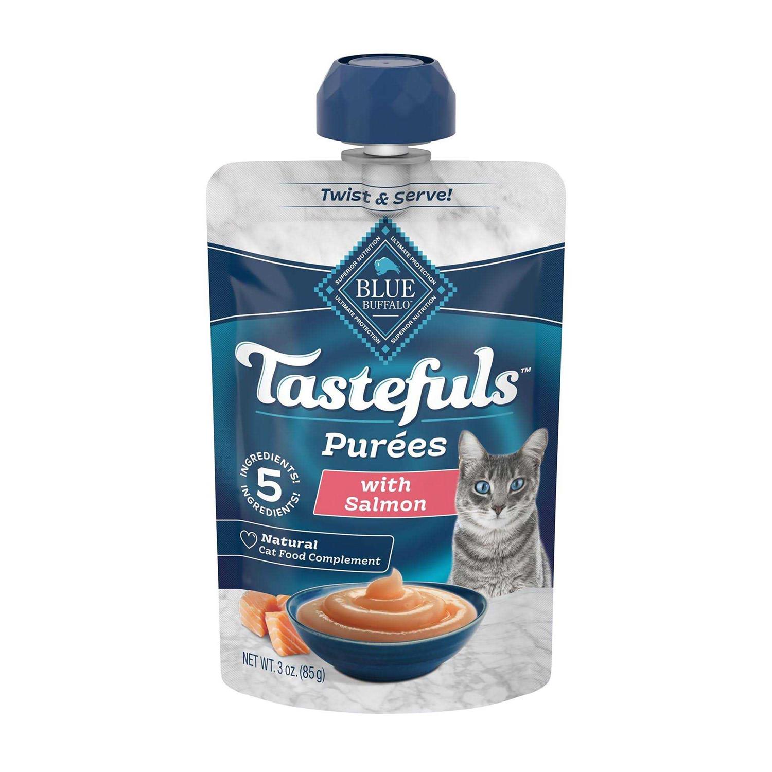 Blue Buffalo Tastefuls Purees Adult Cat Food Topper - Pet Supplies online store