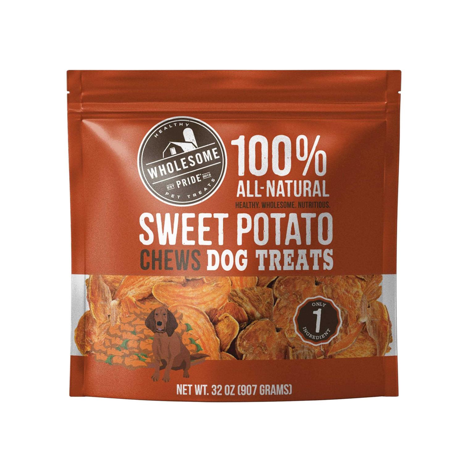 Wholesome Pride Sweet Potato Chews Dog Treats - Pet Supplies online store