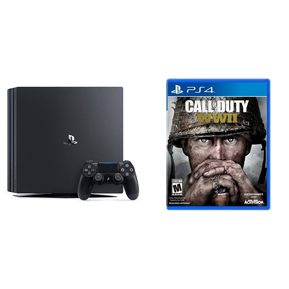 PlayStation 4 Pro 1 TB Console + Call of Duty: WWII - PlayStation 4 Standard Edition