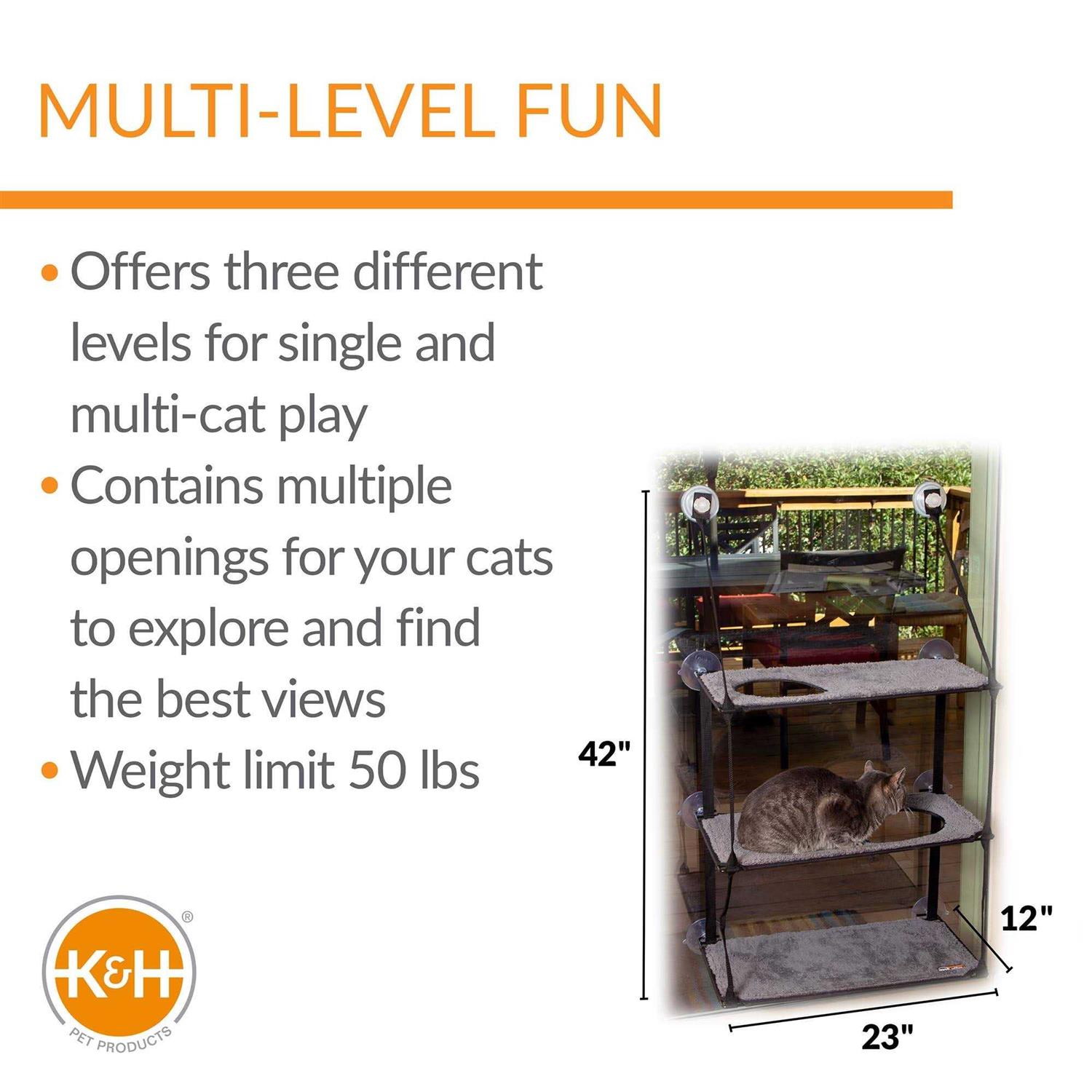 K&H Pet Products EZ Mount Window Kitty Sill Stack - Pet Supplies online store