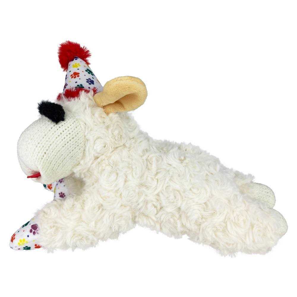Multipet Lamb Chop Dog Toy with Birthday Hat - Pet Supplies online store