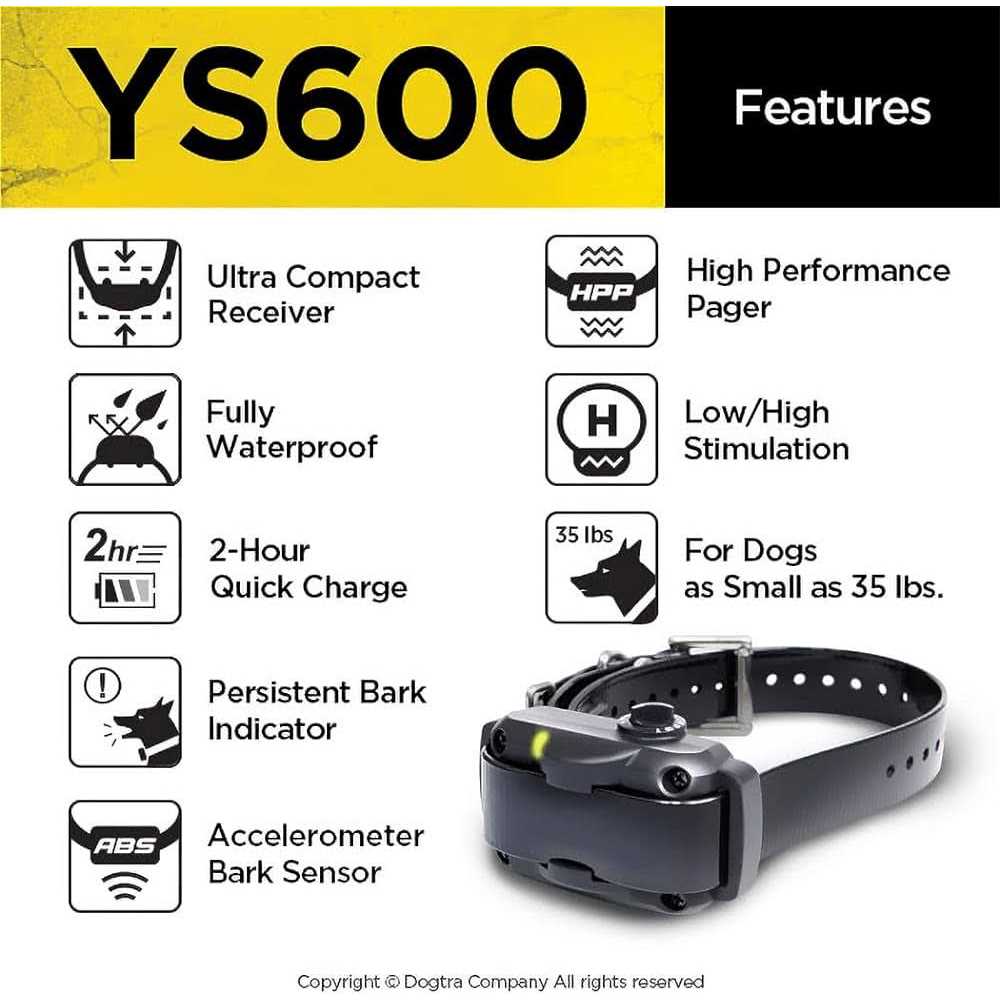 Dogtra YS600 No Bark Collar - Pet Supplies online store