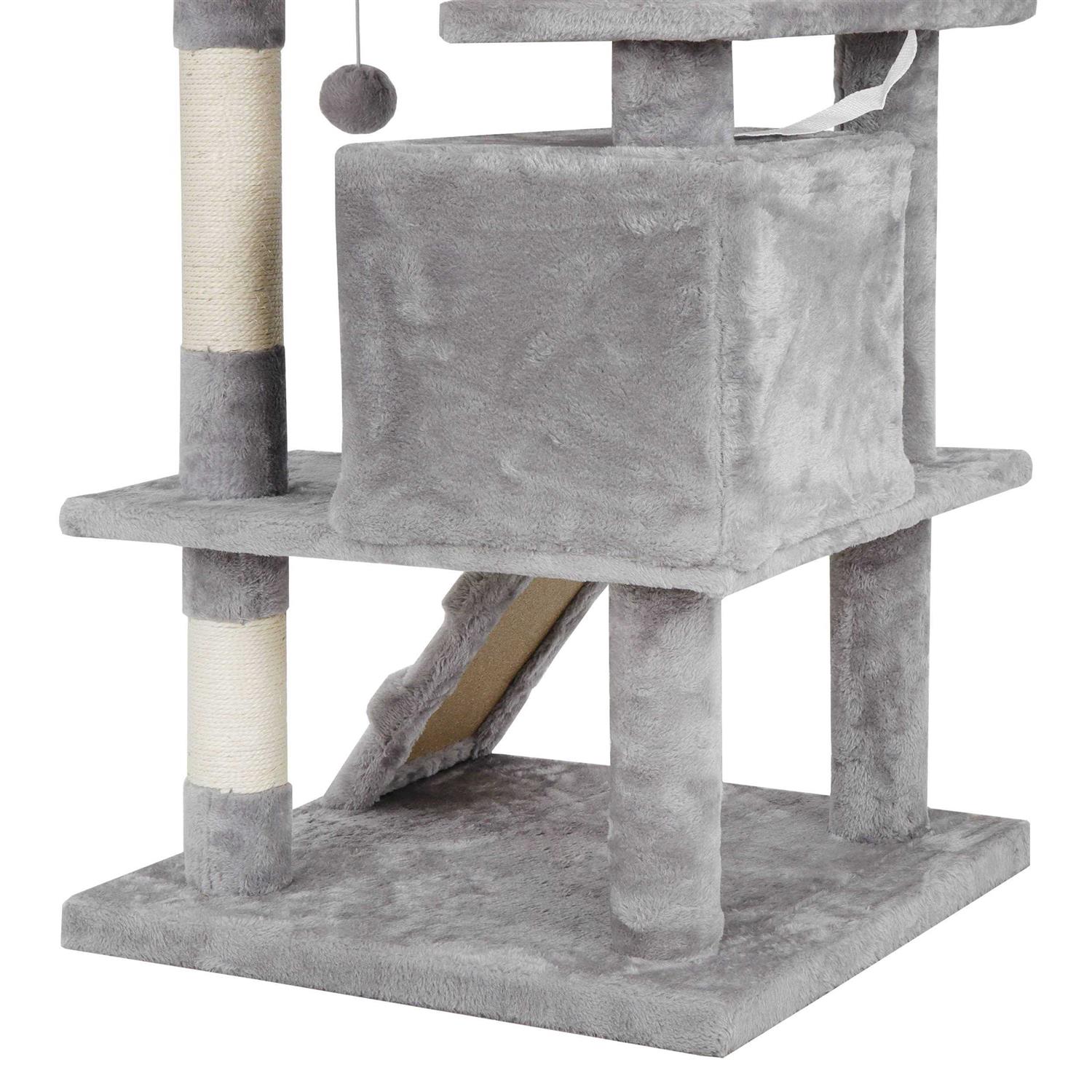 ZENY 53 Cat Tree Multi-Levels Condos Scratching Post Tower Play House - Pet Supplies online store