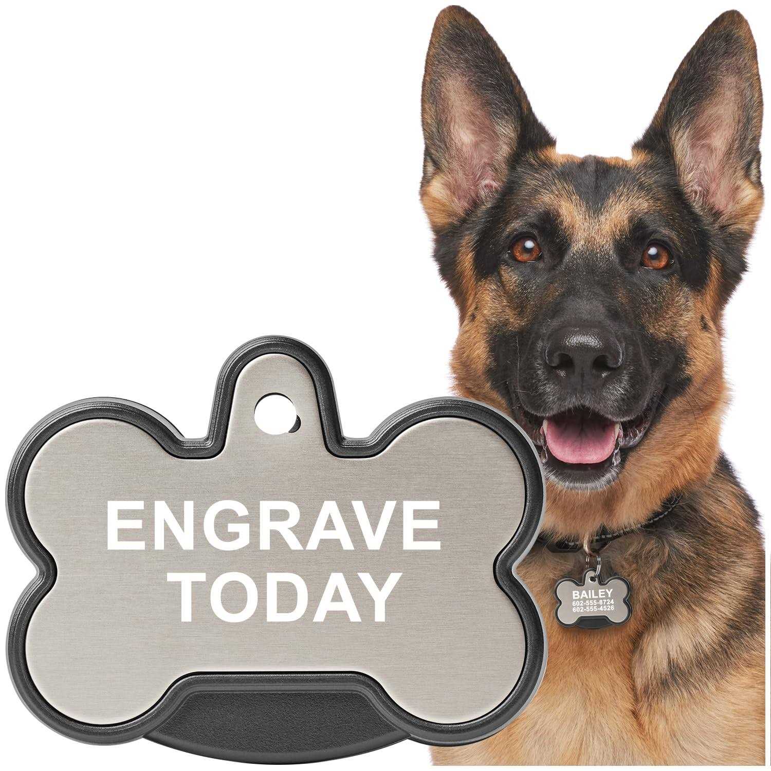 YIP Smart Tag Dog Bone Personalized ID and Tracker - Pet Supplies online store