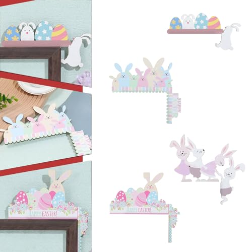 Living Room Design Ideas Corner Door Frame Decoration Wooden Decoration Rustic Coffee Bar Decorations (A, 22.5x20.8x1)