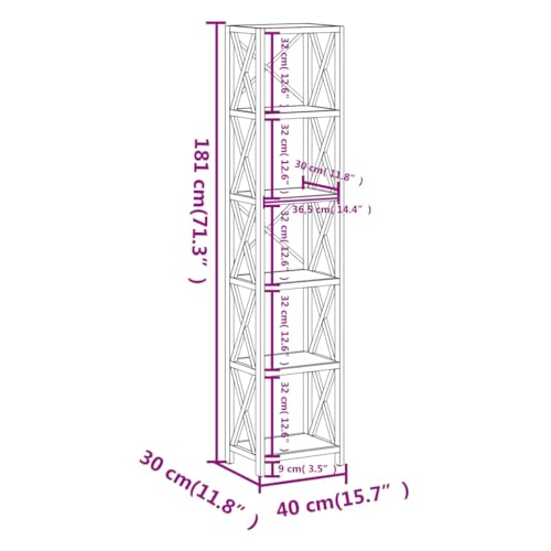 6-Tier Shelf 15.7