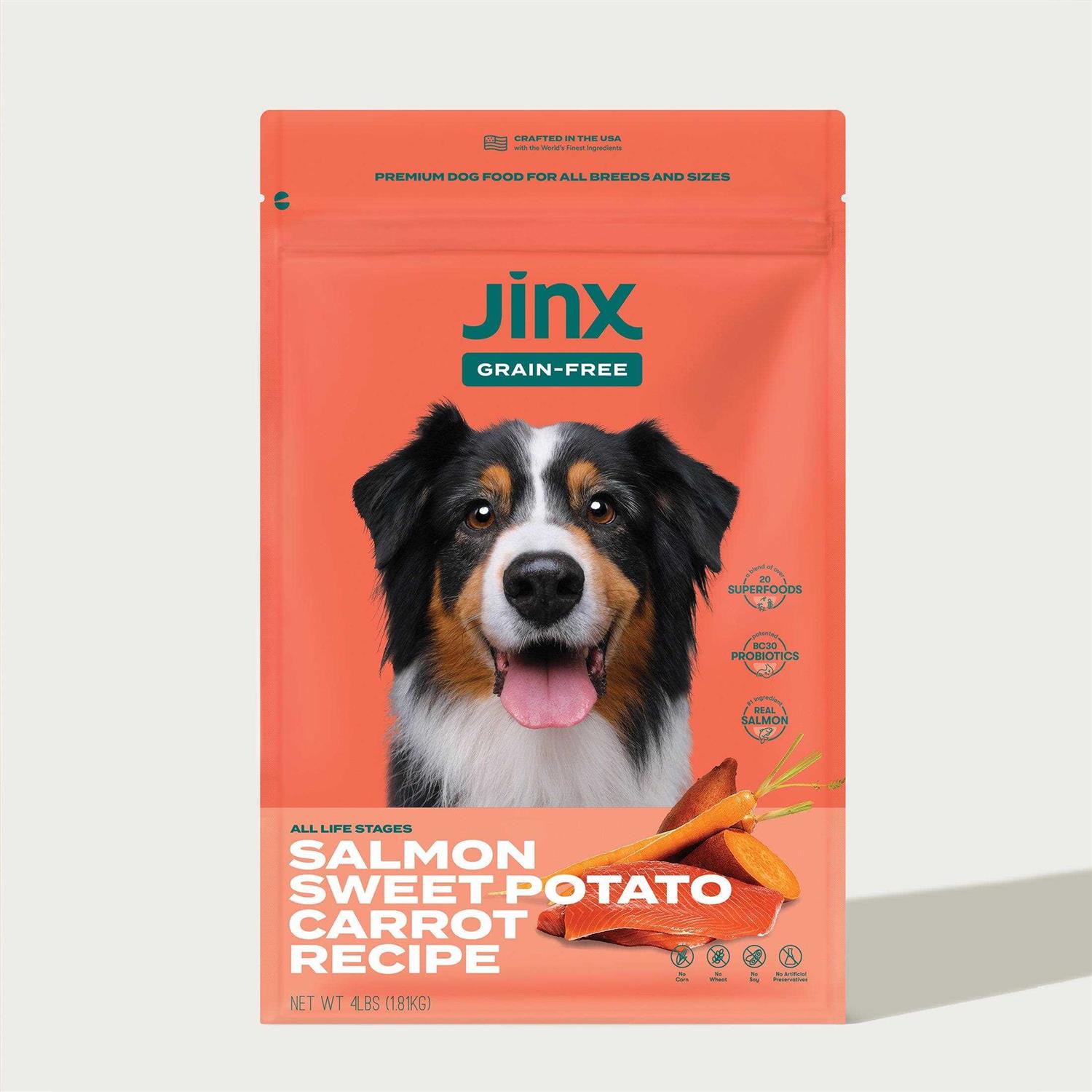 Jinx Salmon Sweet Potato Carrot Grain Free Dog Food - Pet Supplies online store