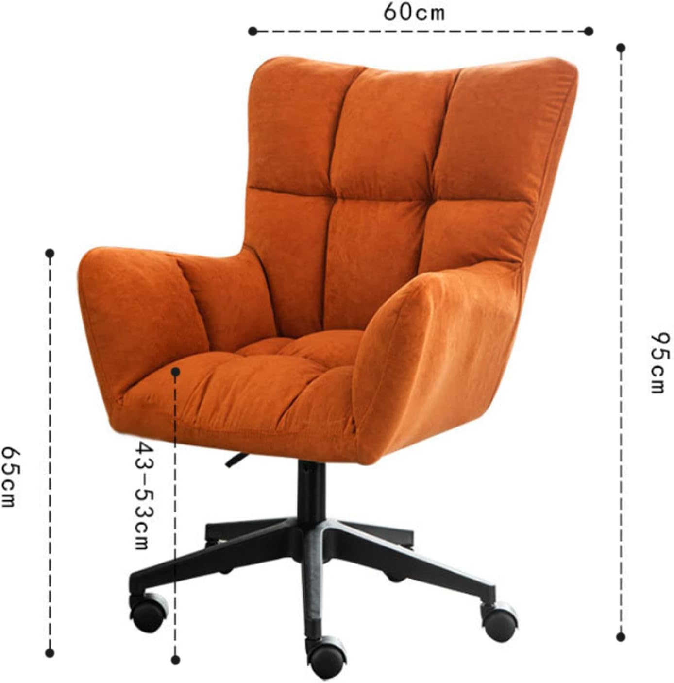 Swivel Chair Office Chair Swivel Chair Adjustable Computer Chair, High Elastic Foam Sponge Cushion Soft and Comfortable