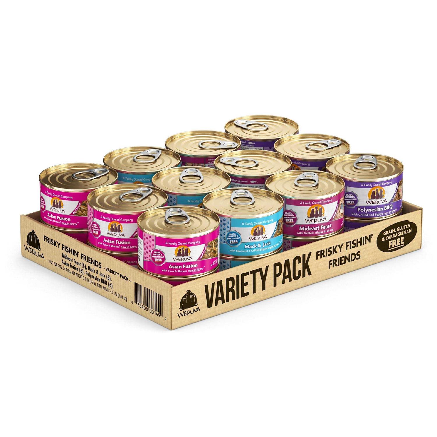 Weruva Classics Paw Lickin' Pals Variety Pack Wet Cat Food - Pet Supplies online store