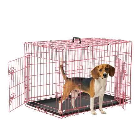 Cl.hpahkl Dog Cage for Large Dogs Indoor, Folding Dog Crates and Kennels Double Door - Pet Supplies online store
