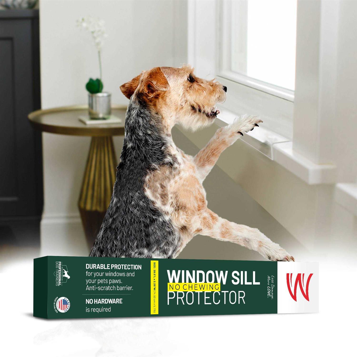 CLAWGUARD Window Sill Protector Strong Transparent Protection from Dog and Cat Scratching Chewing Slobbering and Clawing - Pet Supplies online store
