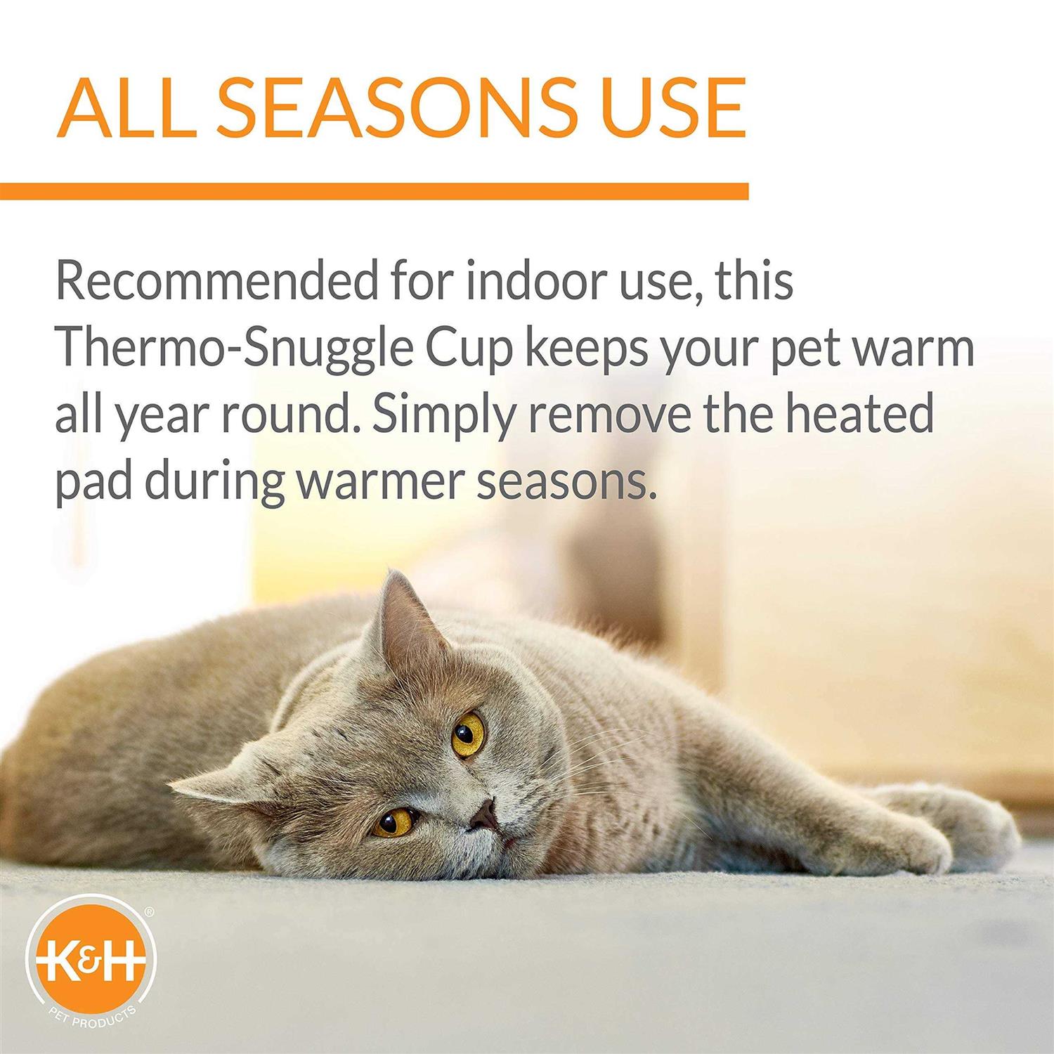 K&H Thermo-Snuggle Cup Pet Bed Bomber - Pet Supplies online store