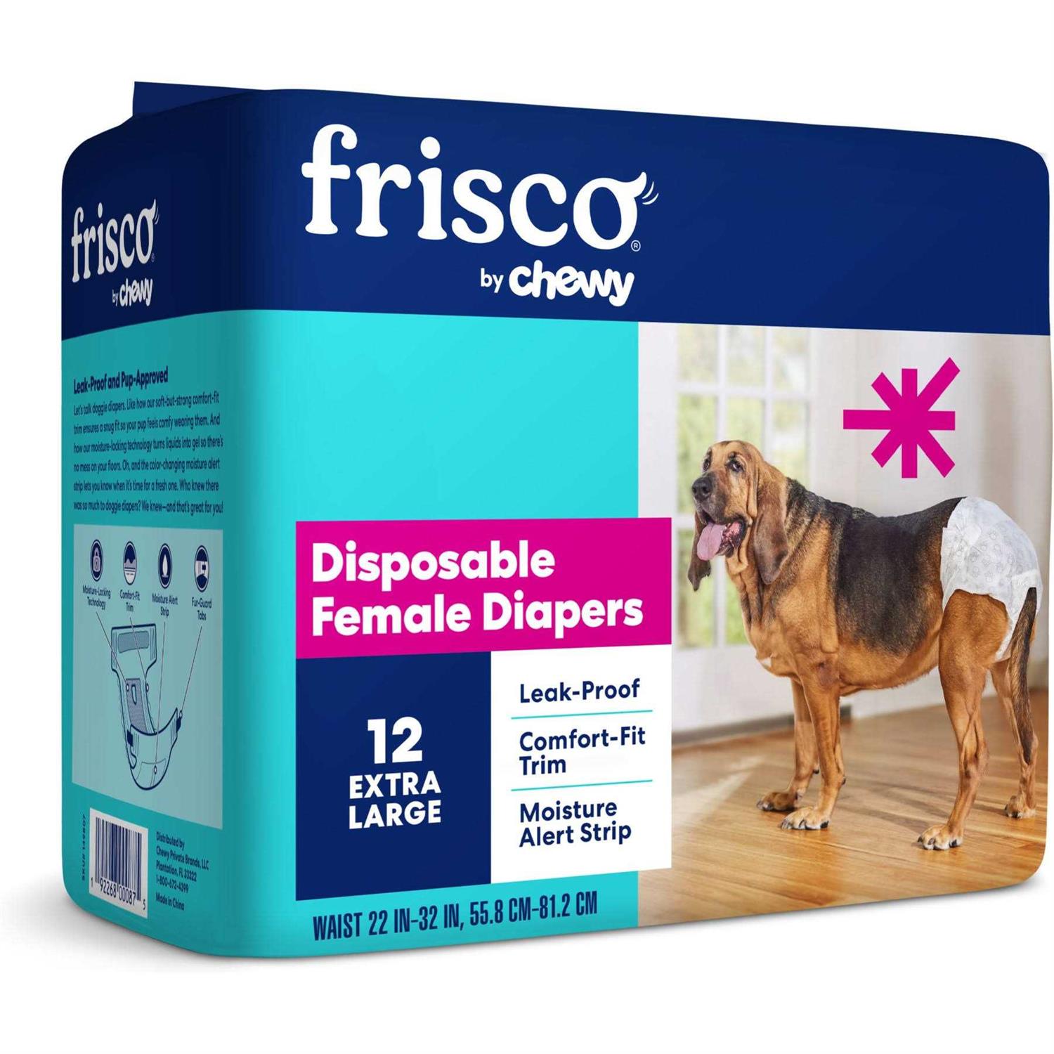 Frisco Disposable Female Dog Diapers - Pet Supplies online store