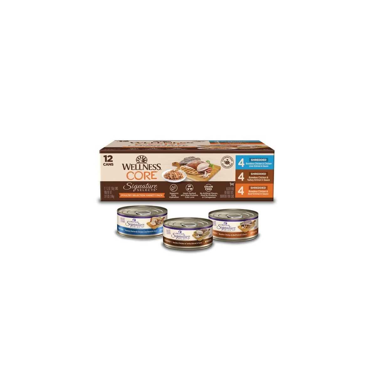 Wellness CORE Signature Selects Poultry Selection Variety Pack Canned Cat Food - Pet Supplies online store