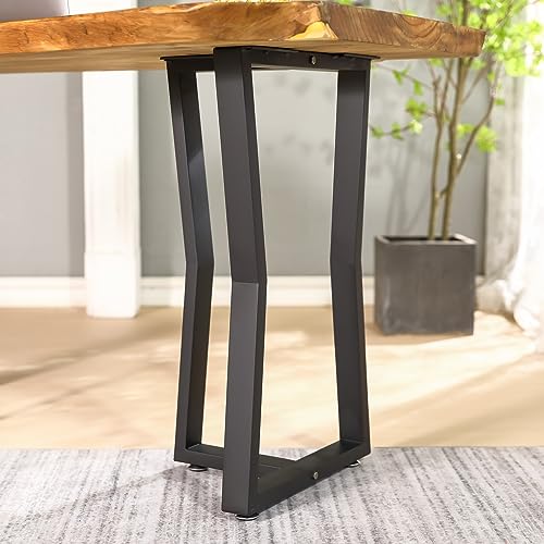 Upgraded 3-Tier Metal Table Legs Steel Desk Legs, 28