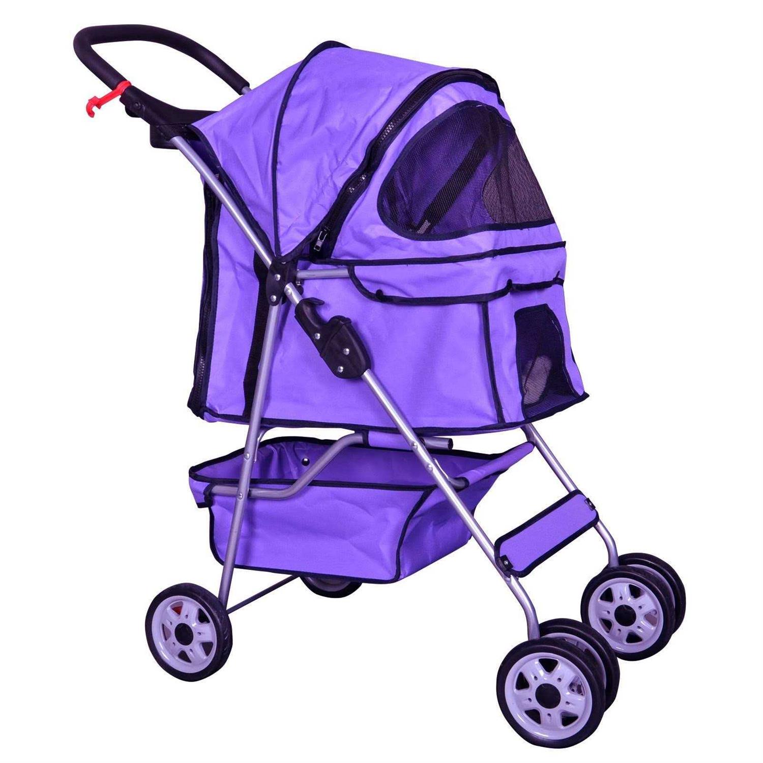 BestPet Pet Stroller Cat Dog Cage Stroller Travel Folding Carrier - Pet Supplies online store