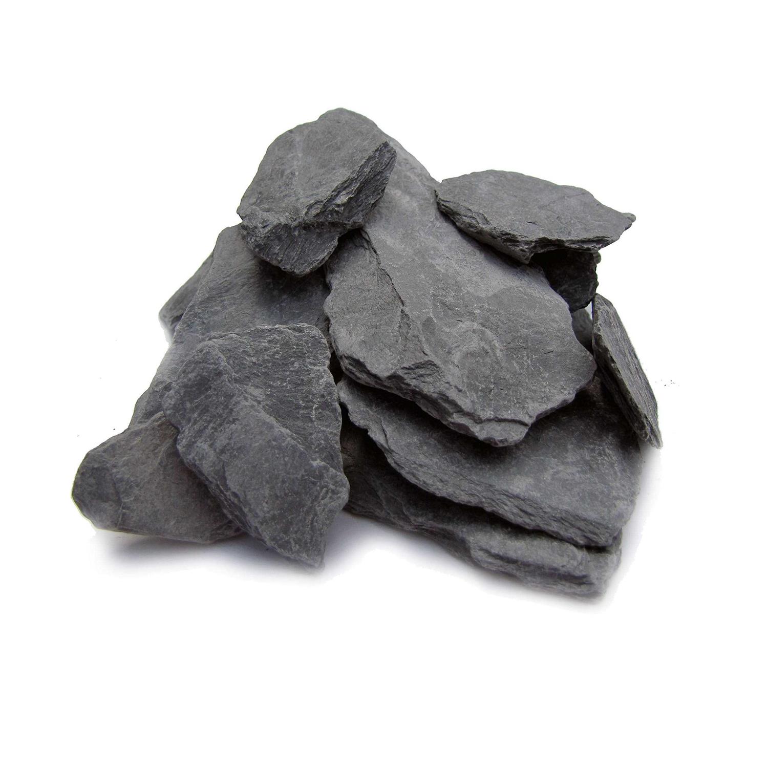 Small World Slate & Stone Natural Slate Stone -1 to 3 Inch Rocks for Miniature Or Fairy Garden - Pet Supplies online store