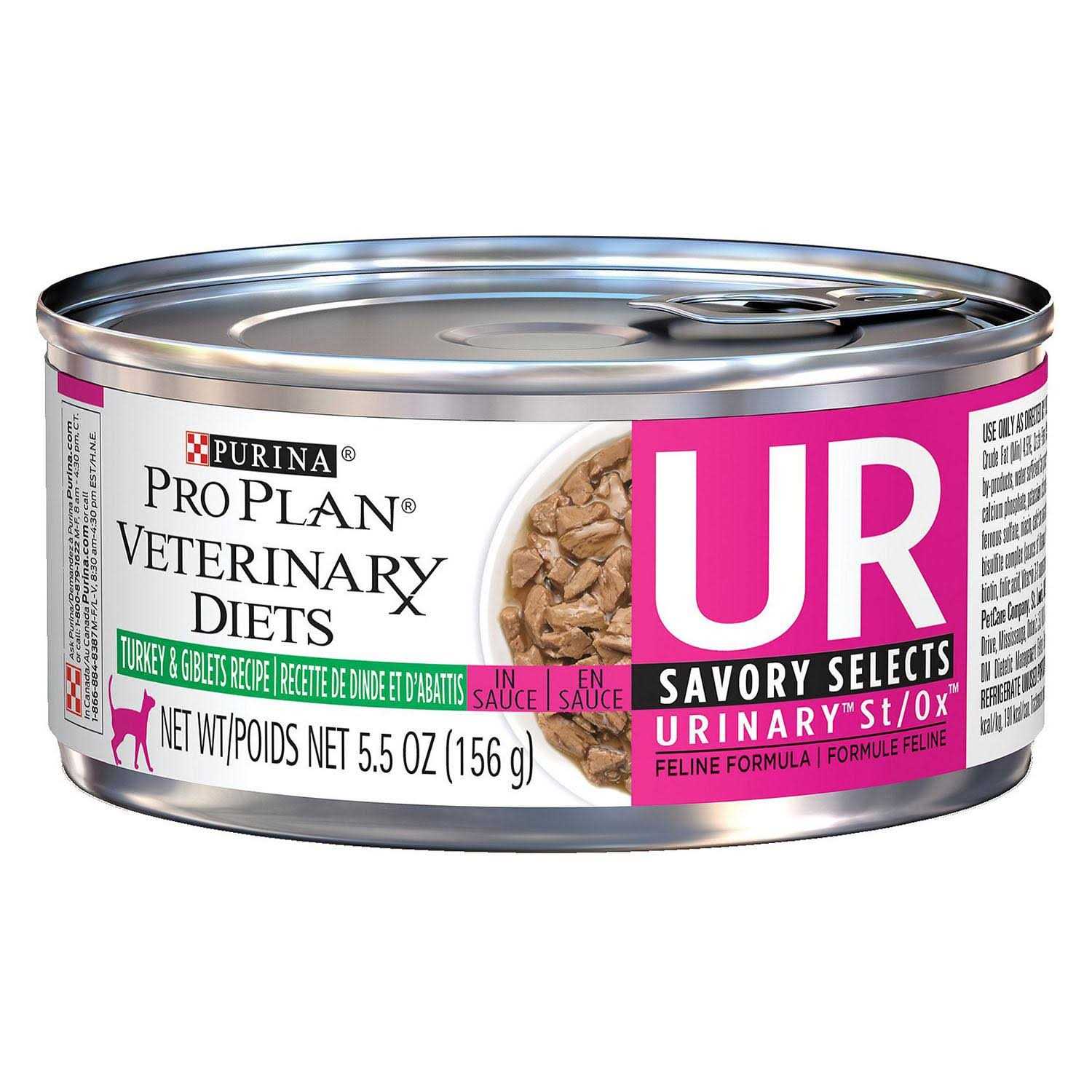 Purina Pro Plan Veterinary Diets UR Urinary St/Ox Savory Selects Feline Formula Recipe in Sauce Wet Cat Food - Pet Supplies online store