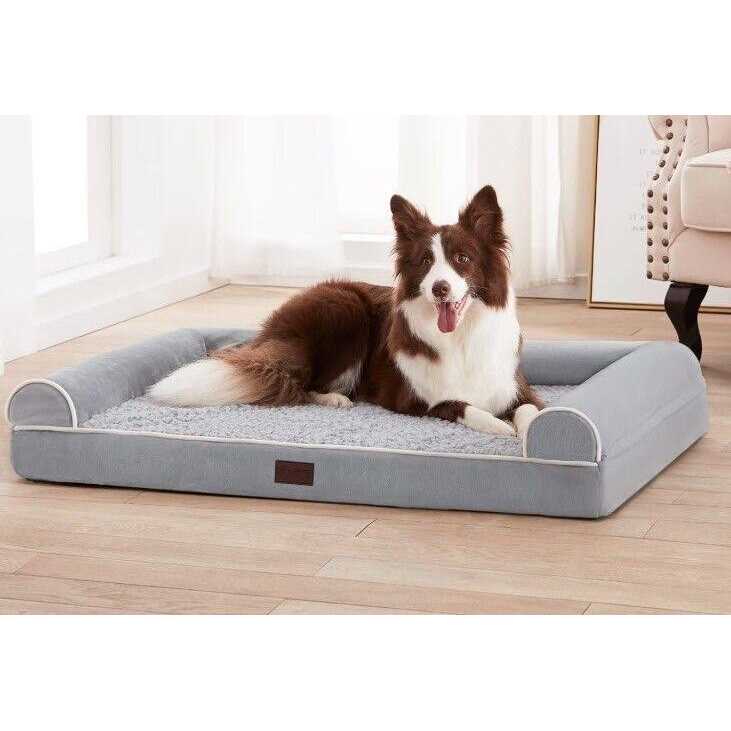WESTERN HOME Orthopedic Dog Beds for Large Dogs, Foam Pet Sofa with Waterproof Lining, Removable Washable Cover and Nonskid Bottom - Pet Supplies online store