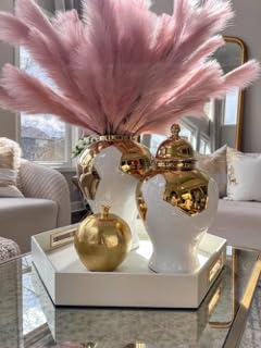 Gold Ginger Jar/White with Lid/Ceramic VASE or Flower vase for Home Decor/living room decor/kitchen decor/ginger jar Geometric shape (SMALL 14