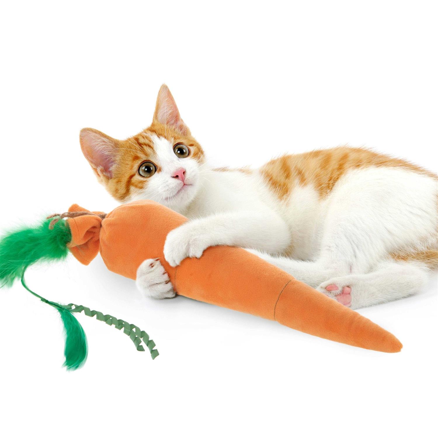 SmartyKat Kolossal Karrot Catnip Kicker Cat Toy - Pet Supplies online store