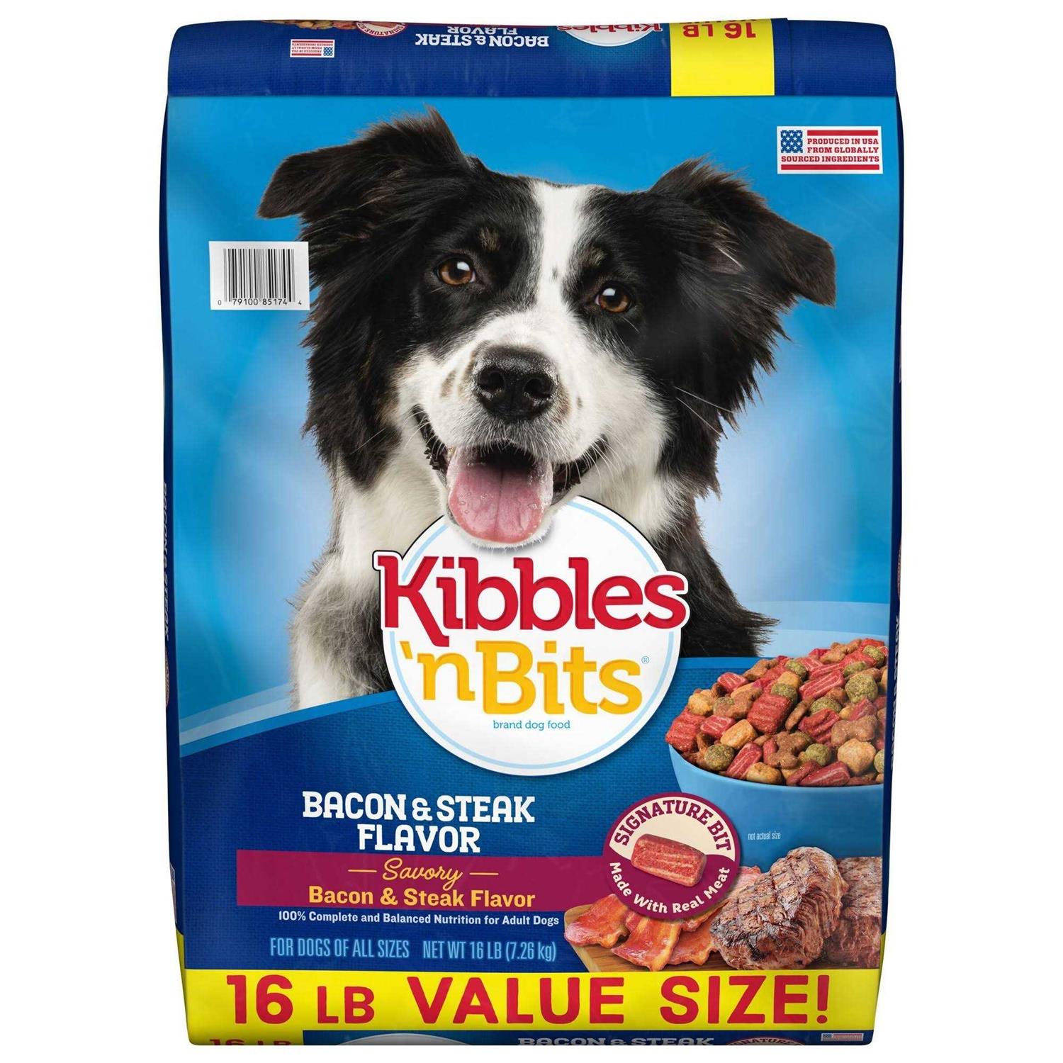 Kibbles 'n Bits Bacon & Steak Dry Dog Food - Pet Supplies online store