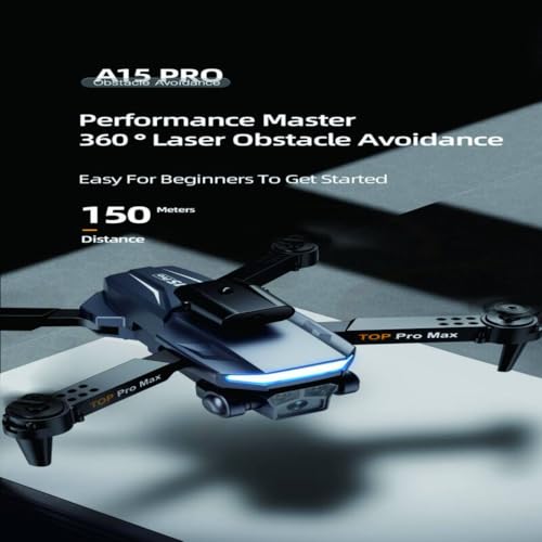 Drone with Camera- Drone 1080P FPV Camera for Kids Adults Beginners Upgrade Altitude Hold ， One Key Start,3 Batteries， Gestures Selfie, 90° Adjustable Lens, 3D Flips.(A15)