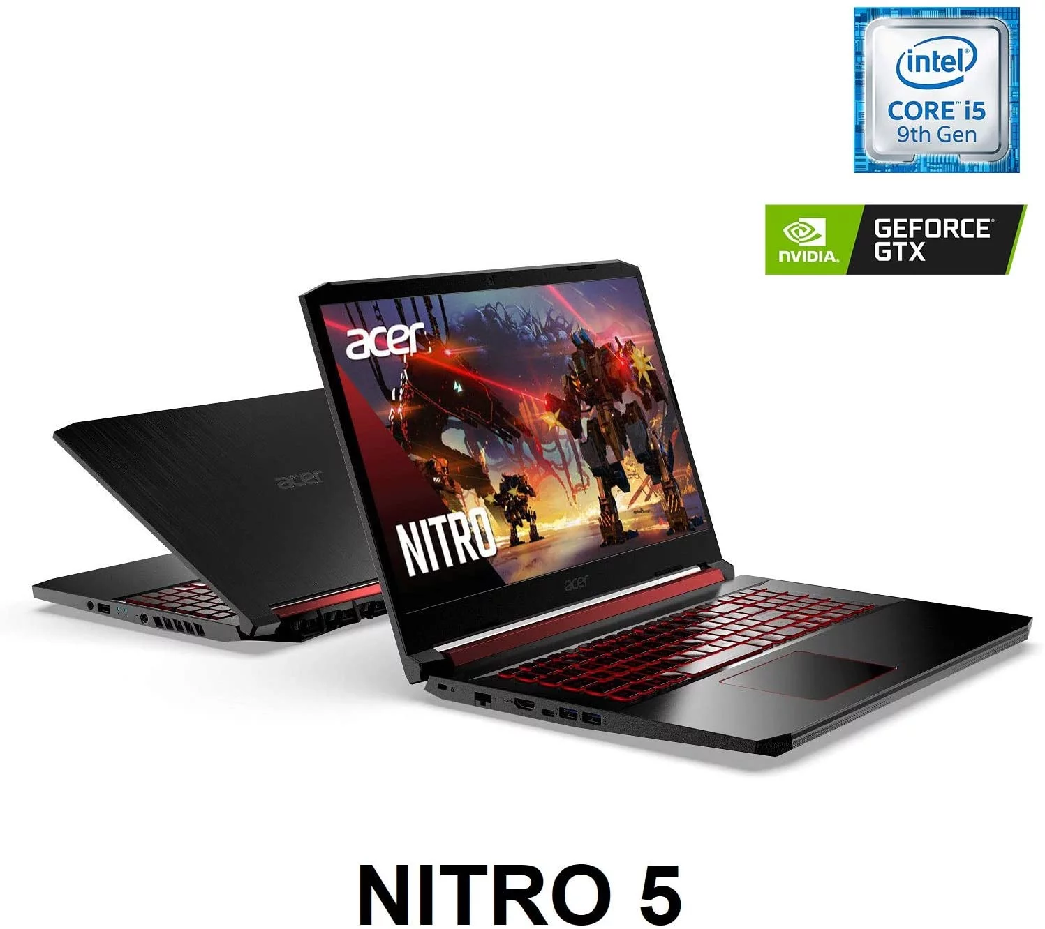Acer Nitro 5 AN515-54-5812 - Core i5 9300H / 2.4 GHz - Win 10 Home 64-bit - 8GB RAM - 256 GB SSD NVMe - 15.6