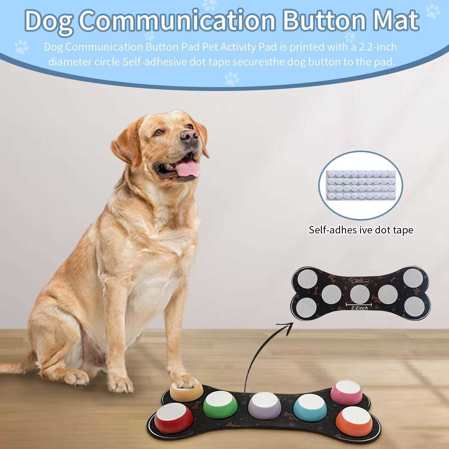 Dog Buttons for Communication 7 Dog Talking Button Set Recordable Training Buzzers - Pet Supplies online store