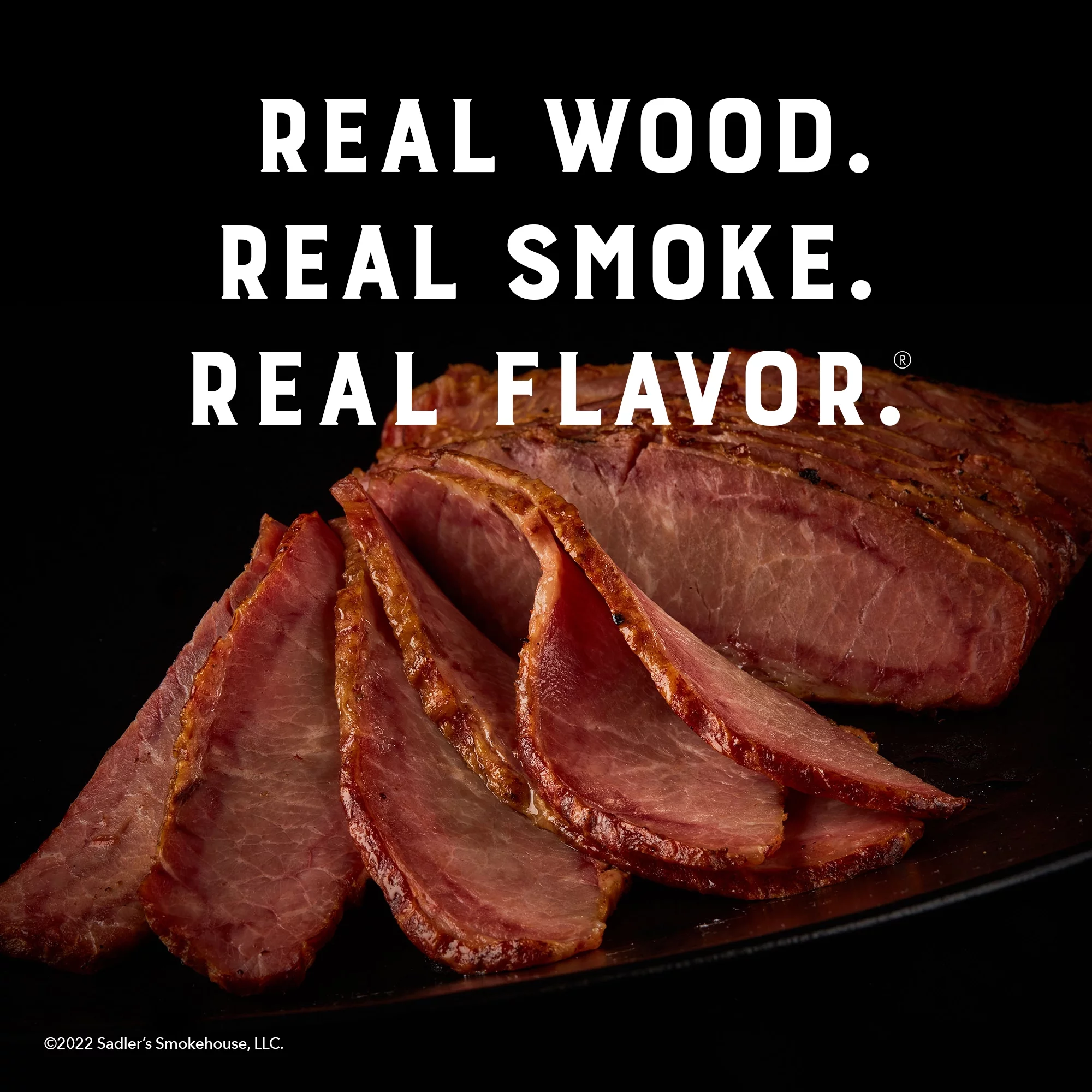 SADLER'S SMOKEHOUSE Seasoned Sliced Mesquite Smoked Beef Brisket, Average 1.5 - 2 lb Plastic Package