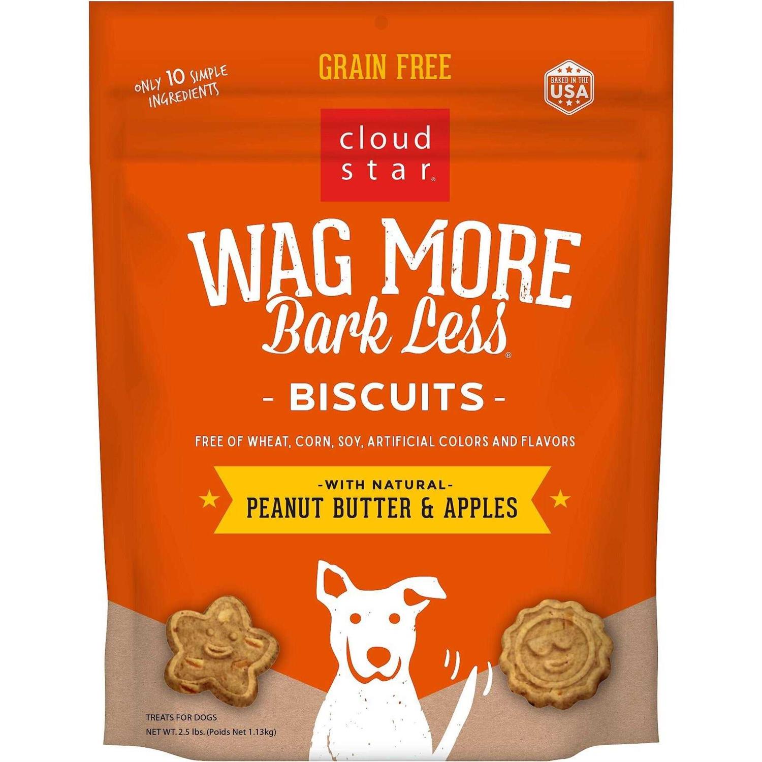 Cloud Star Wag More Bark Less Grain Free Oven Baked Dog Treats - Pet Supplies online store