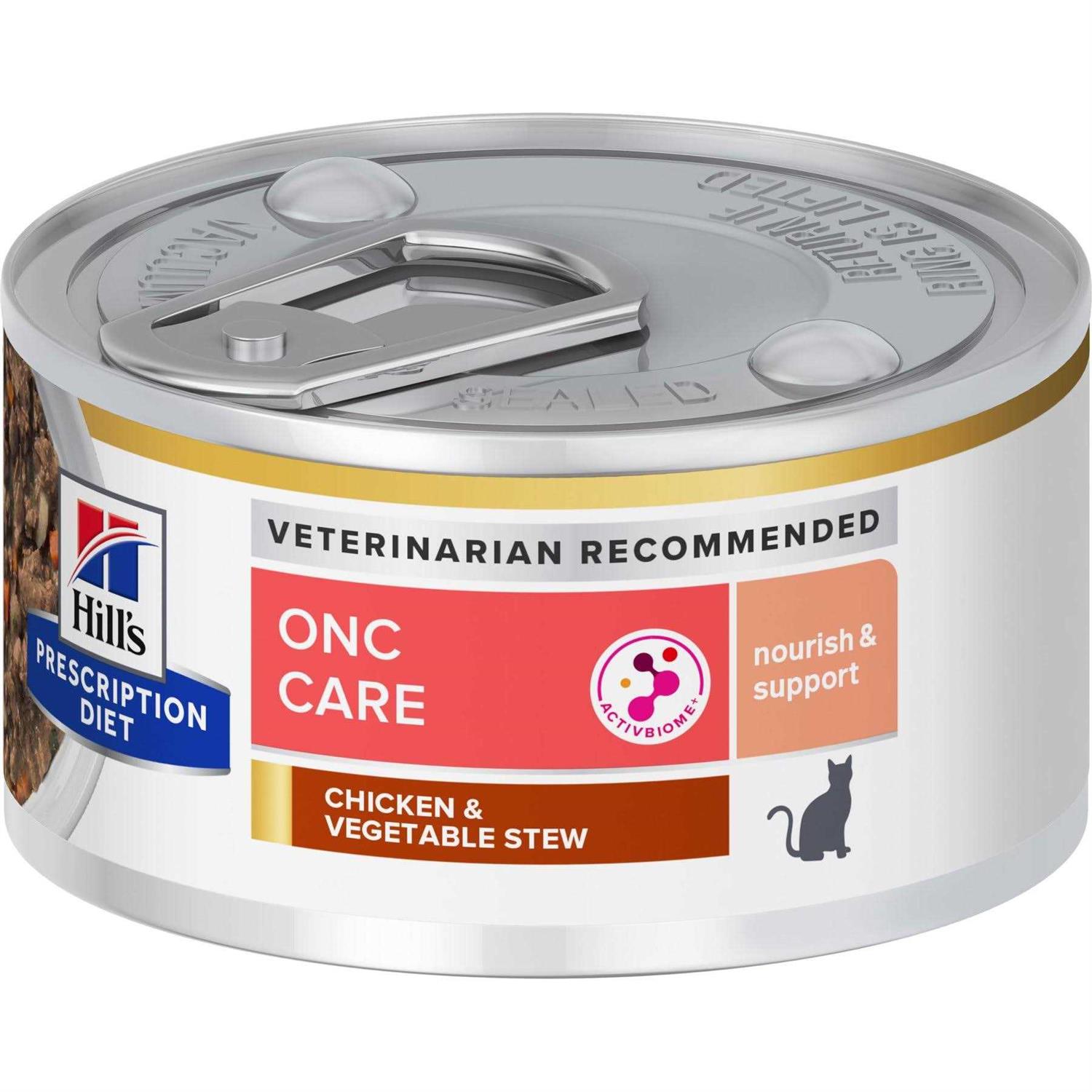 Hill's Prescription Diet ONC Care Chicken & Vegetable Stew Wet Cat Food - Pet Supplies online store