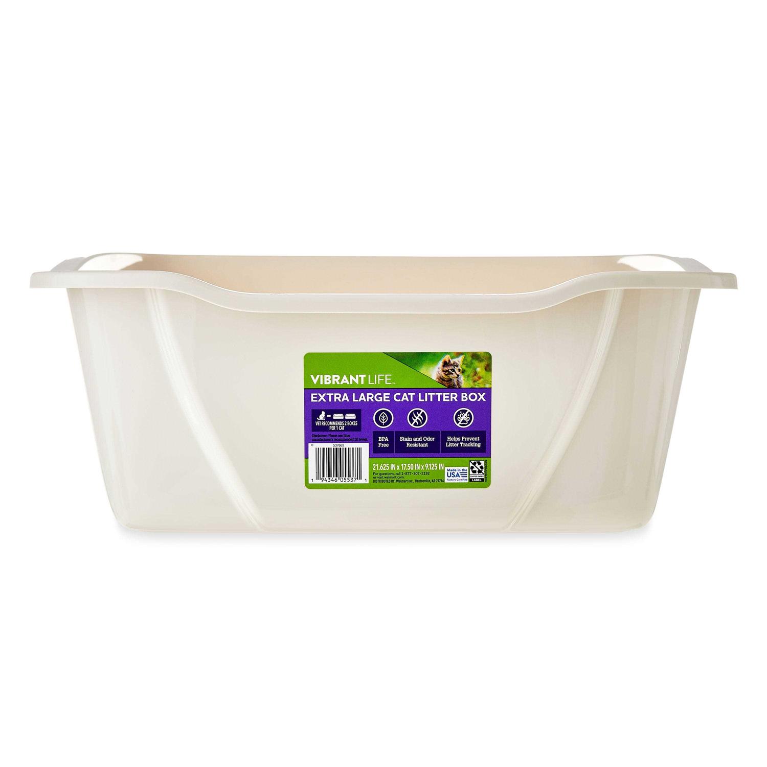 Vibrant Life Extra Large Cat Litter Box - Pet Supplies online store