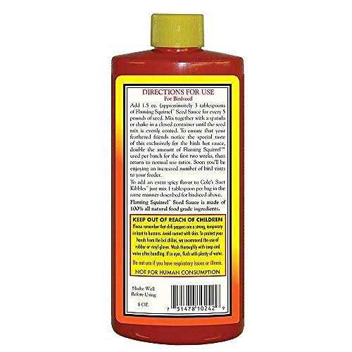 Cole's Wild Bird Products Fs08 Flaming Squirrel Seed Sauce - Pet Supplies online store
