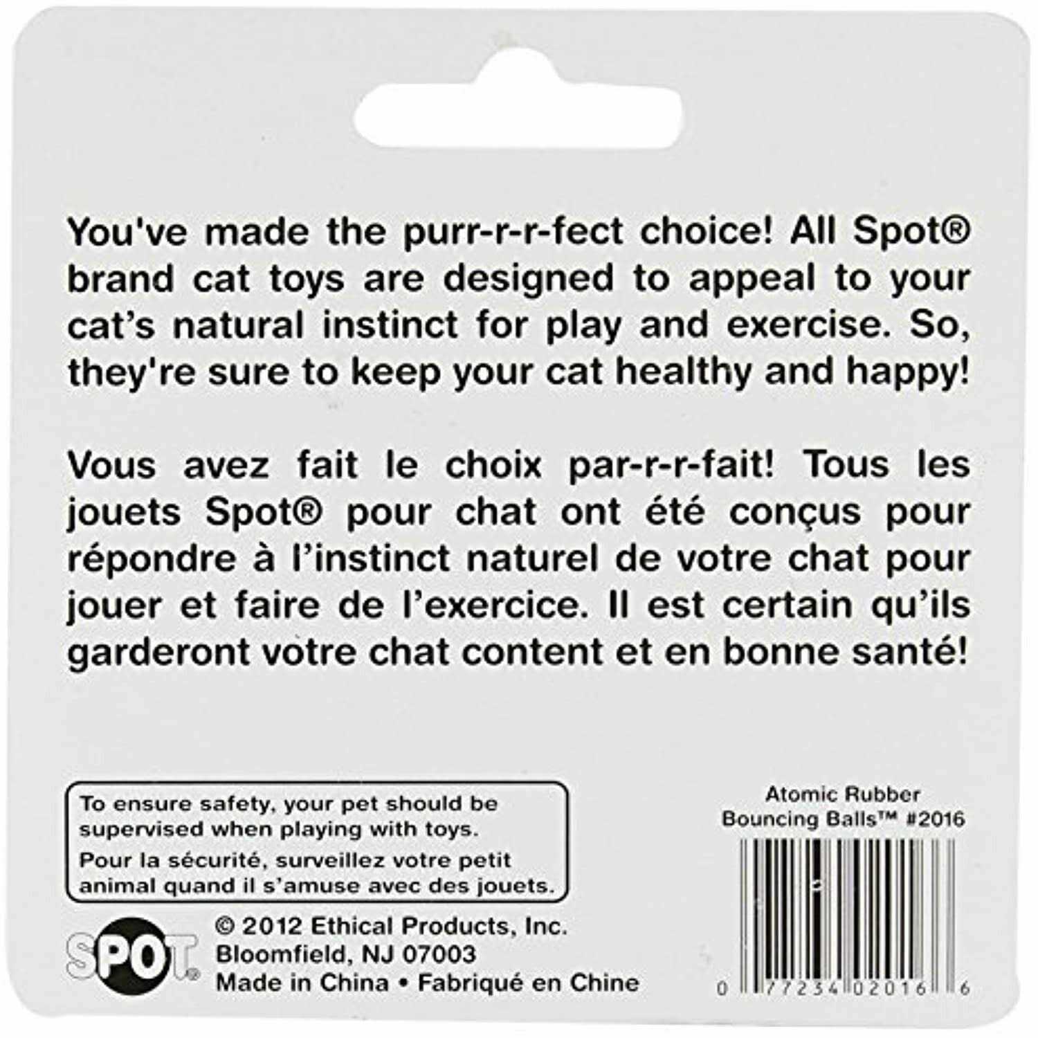 Spot Atomic Rubber Bouncing Ball Cat Toy - Pet Supplies online store