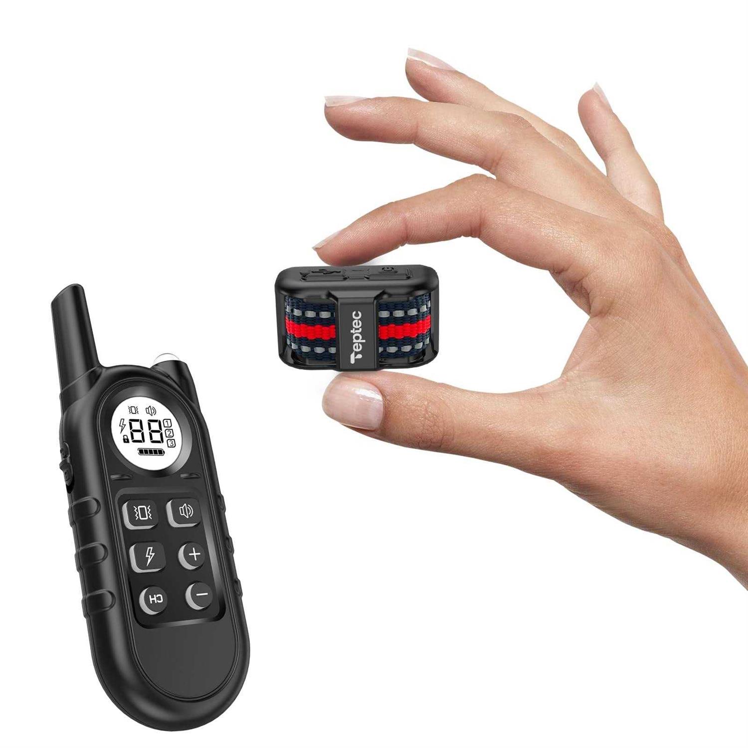 Teptec Smallest & Lightest Anti Bark Collar/Training Collar for Small Dogs 5-15lbs - Pet Supplies online store