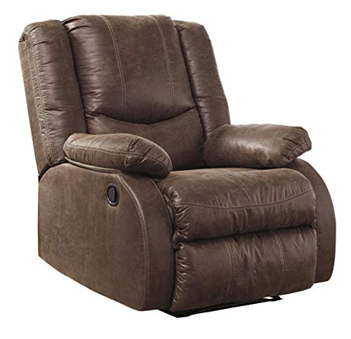 Benjara Wooden Zero Wall Recliner with Pillow Top Arms and Tufted Back, Gray