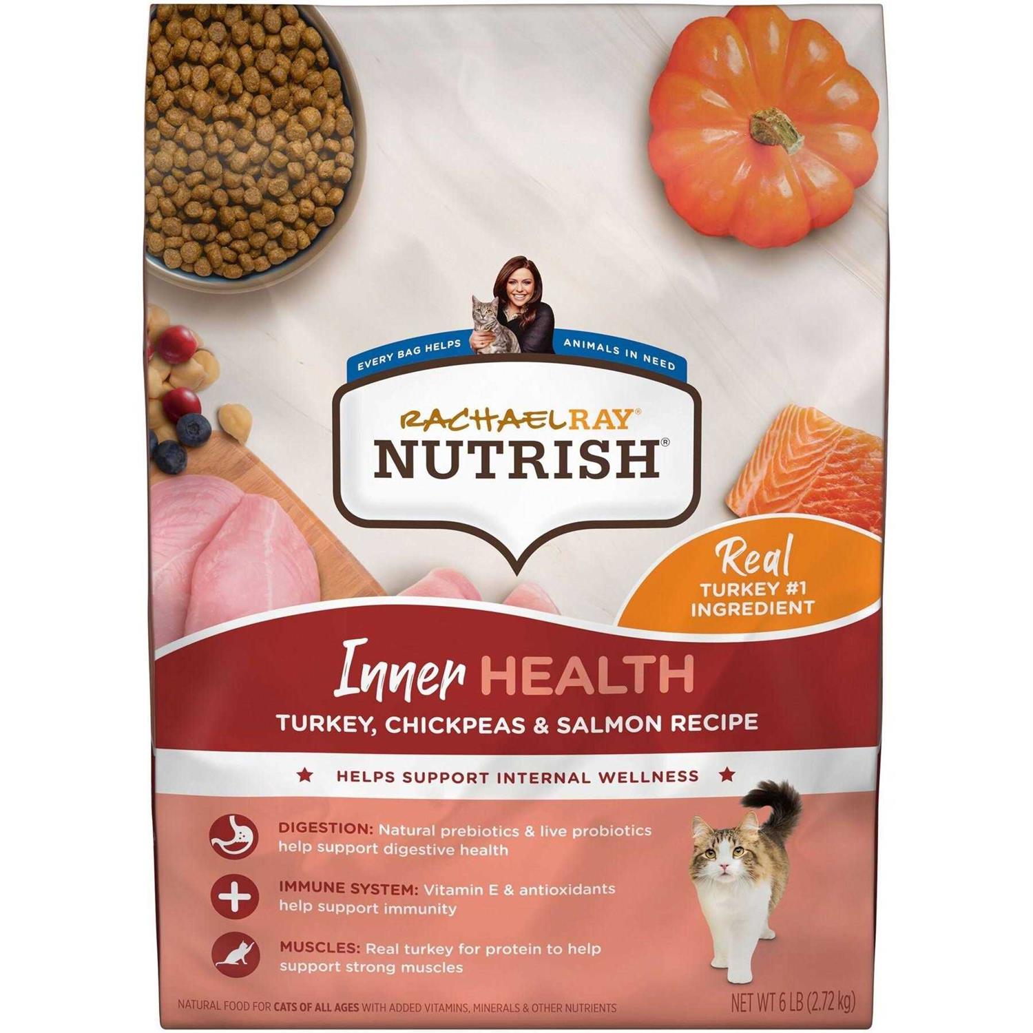 Rachael Ray Nutrish Inner Health Dry Cat Food Turkey - Pet Supplies online store