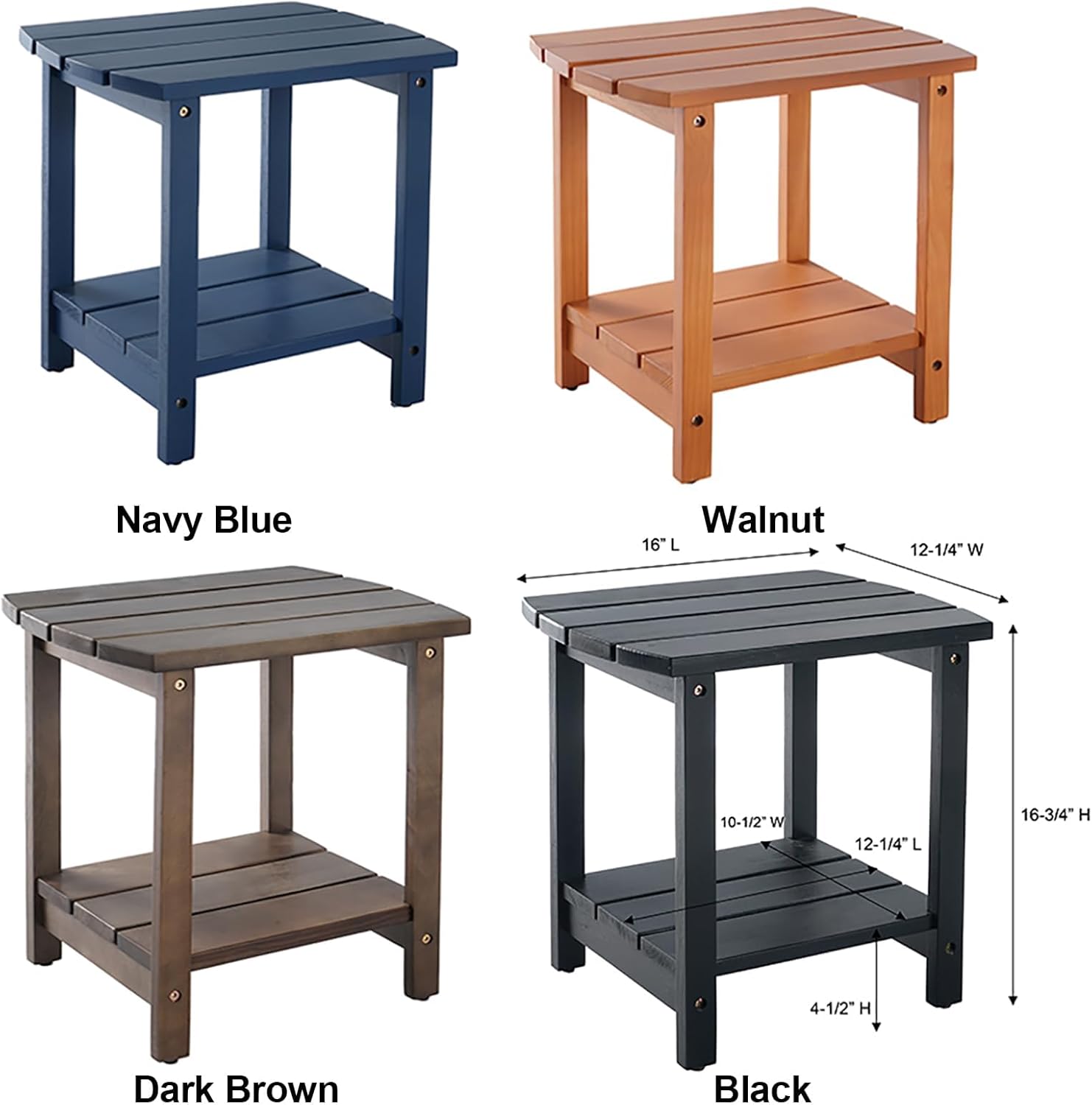 XG-JU2310-KCcs Side Table, Black