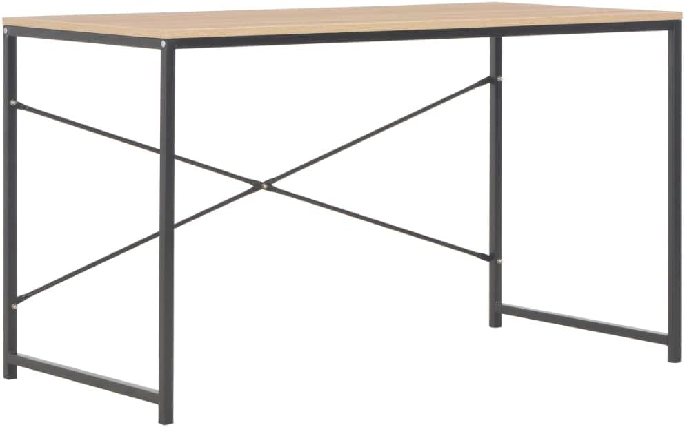Bedroom Desk Computer Desk Home Office Desks Desk for Bedroom - Computer Desk Black and Oak 47.2