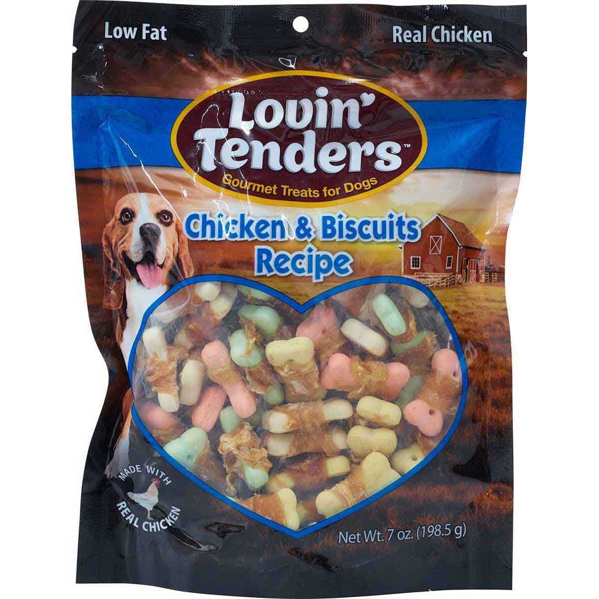 7-ounce Lovin' Tenders Chicken Breast & Biscuits Dog Treat - Pet Supplies online store