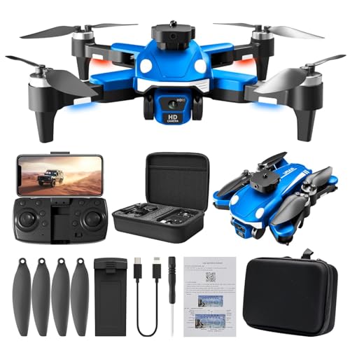 Brushless Motor Drone with 1080P Camera 2.4G WIFI FPV RC Quadcopter with Headless Mode Follow Me Altitude Hold Obstacle Avoidance Toys Gifts For Kids Adults