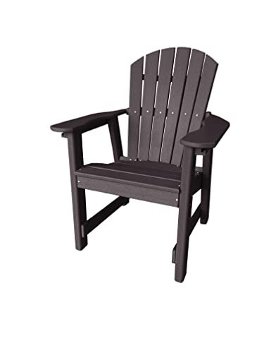 Outdoor Dining Chair, Poly Furniture - Weather proof, Recycled and Thick Poly Lumber Patio Chair, Composite Outdoor Furniture, Weatherwood