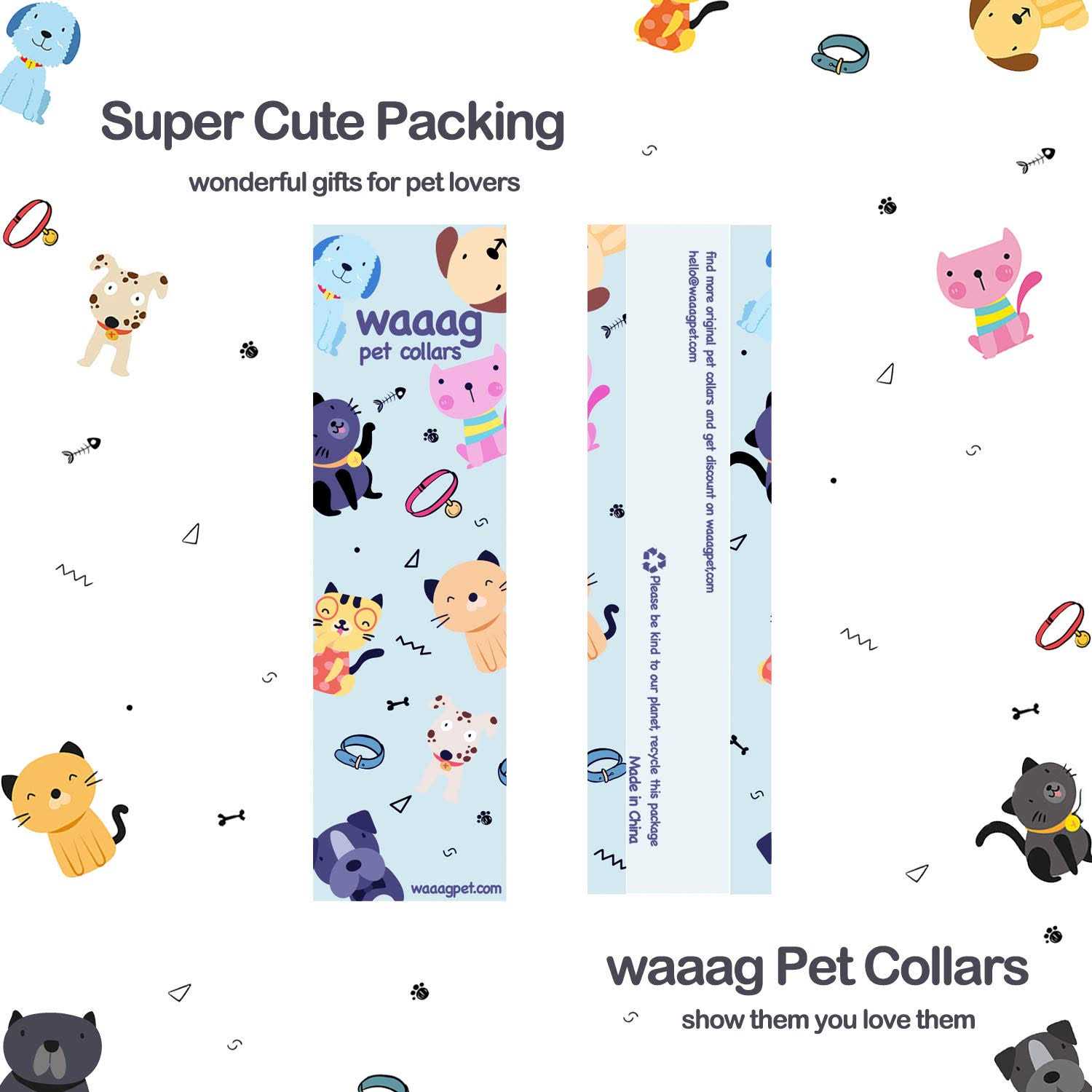 waaag Pet Supplies Cat Collar Dog Collar Cat Leash - Pet Supplies online store