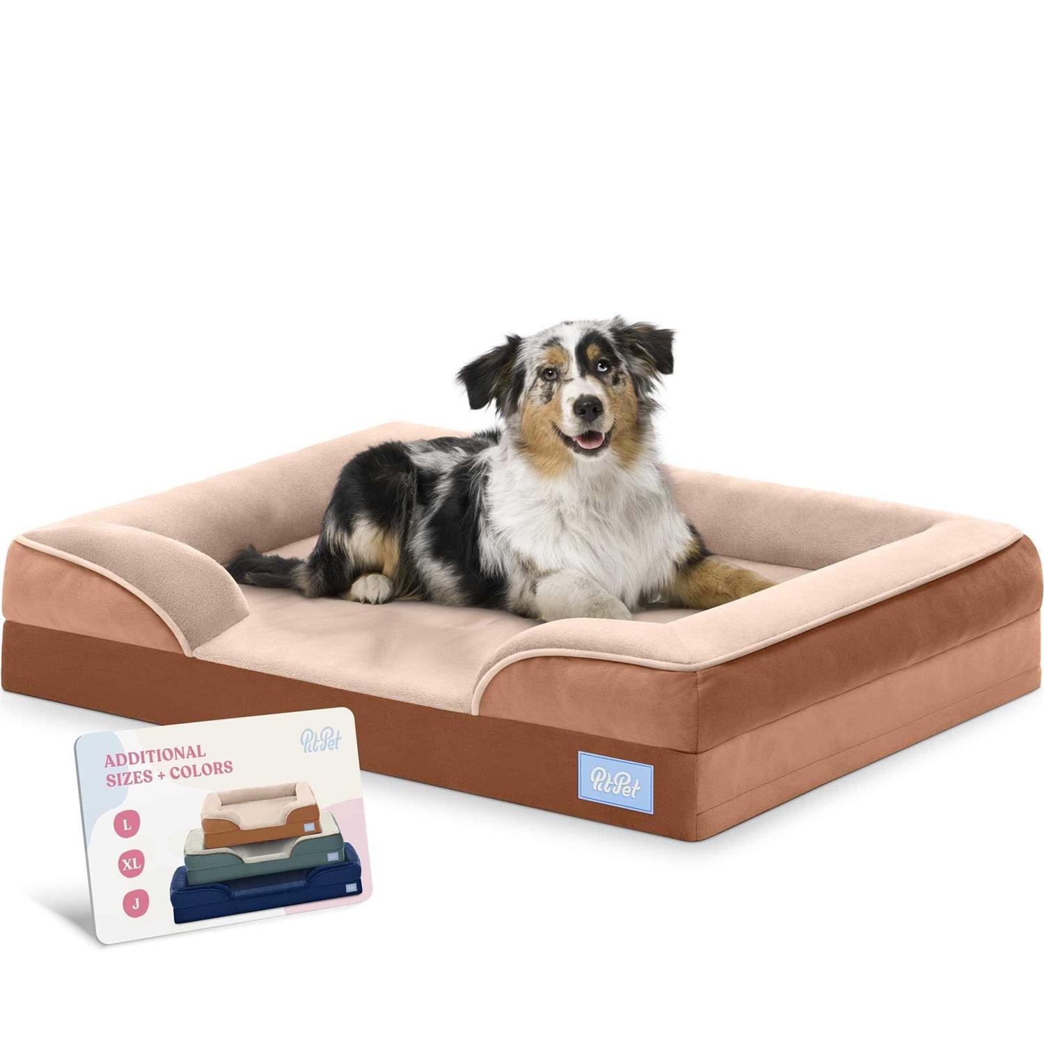 Pitpet Orthopedic Sofa Dog Bed Ultra Comfortable Dog Bed for Large Dogs - Pet Supplies online store