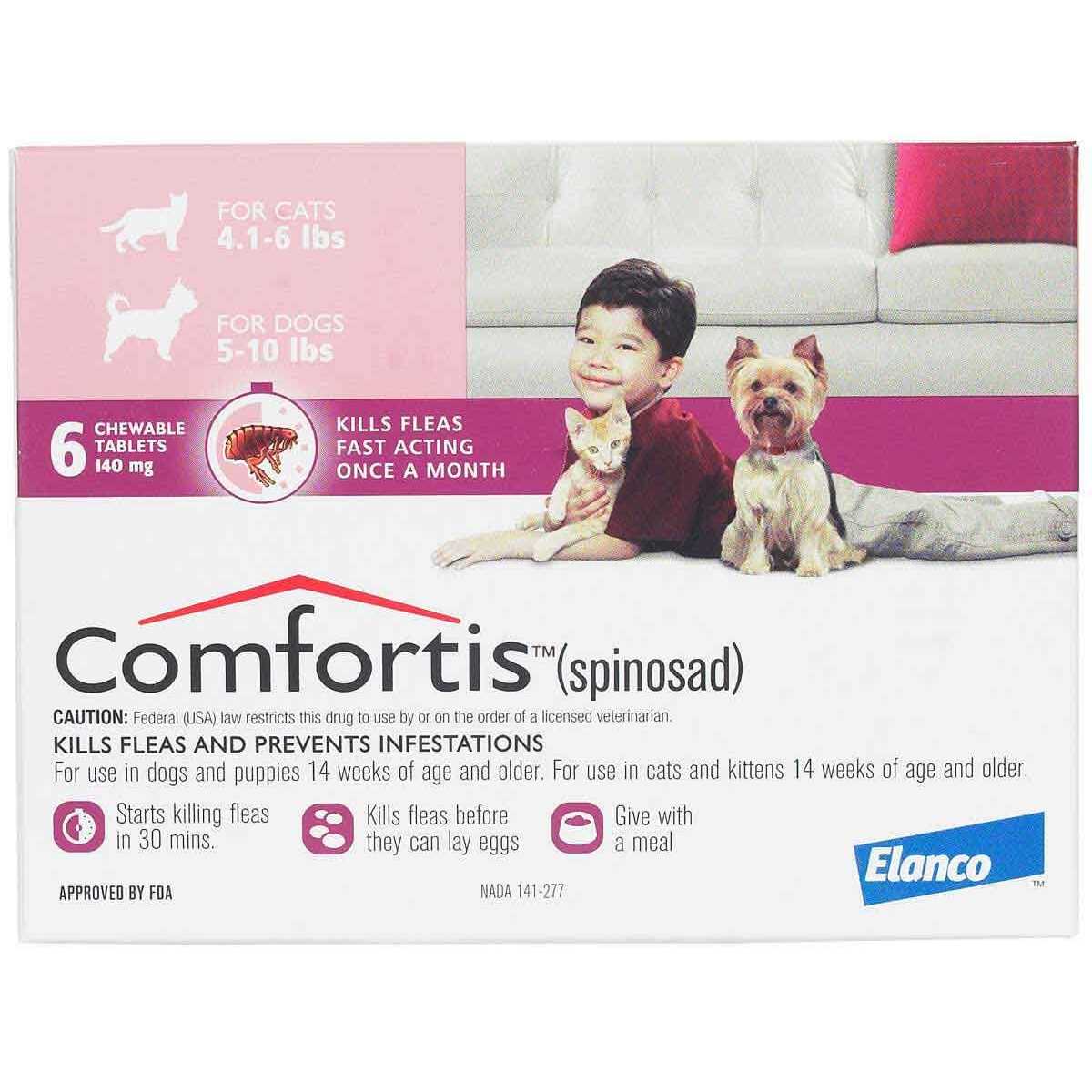 Comfortis Chewable Tablets for Dogs & Cats - Pet Supplies online store