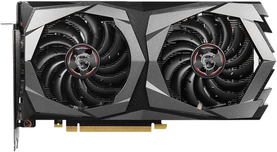 MSI Gaming GeForce GTX 1650 4GB GDDR6 PCI Express 3.0 x16 ATX Graphics Card, 3X DisplayPort v1.4a, HDMI 2.0b (GTX 1650 D6 Gaming X Plus)