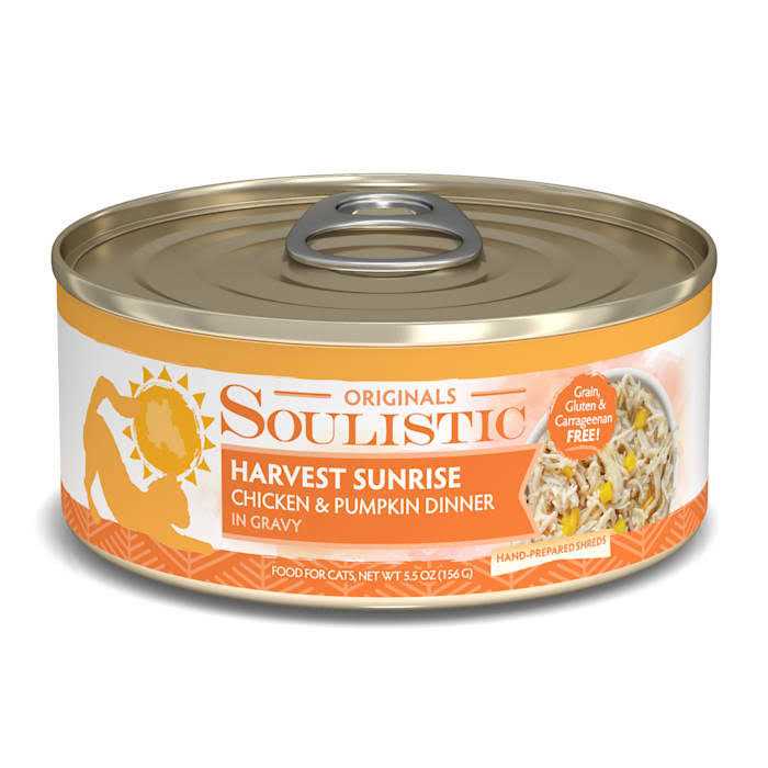 Soulistic Originals Harvest Sunrise Chicken & Pumpkin Dinner in Gravy Wet Cat Food - Pet Supplies online store